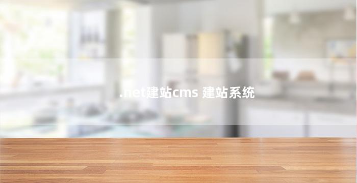 .net建站cms 建站系统